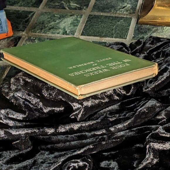 First Edition Four Weeks In The Trenches by Fritz Kreisler Green Hardcover 1915 - Picture 5 of 7